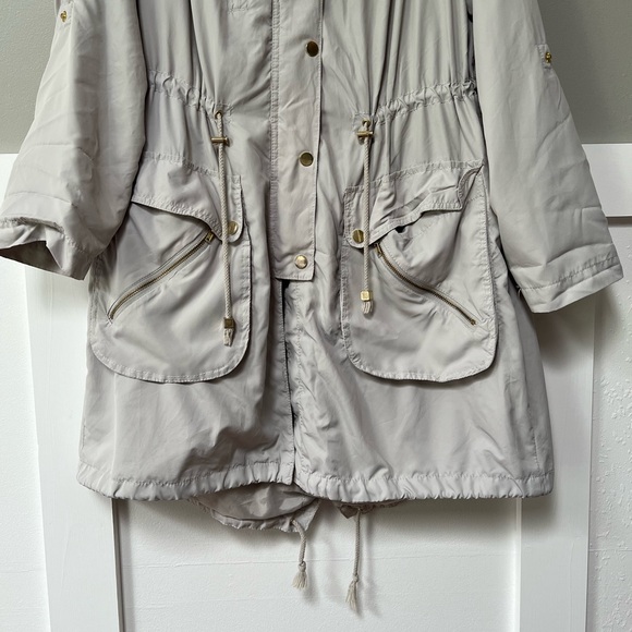 H&M Full Zip Hooded Rain Jacket Parka - Picture 5 of 7